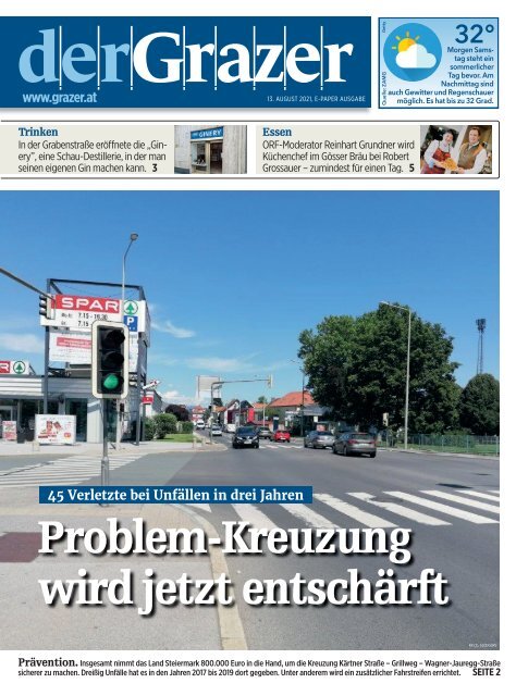 Titelseite der Zeitung Der Grazer