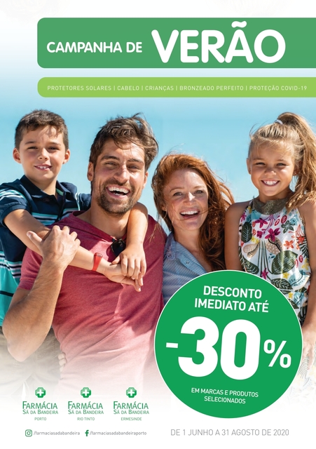 Capa do folheto Campanha de Ver&atilde;o