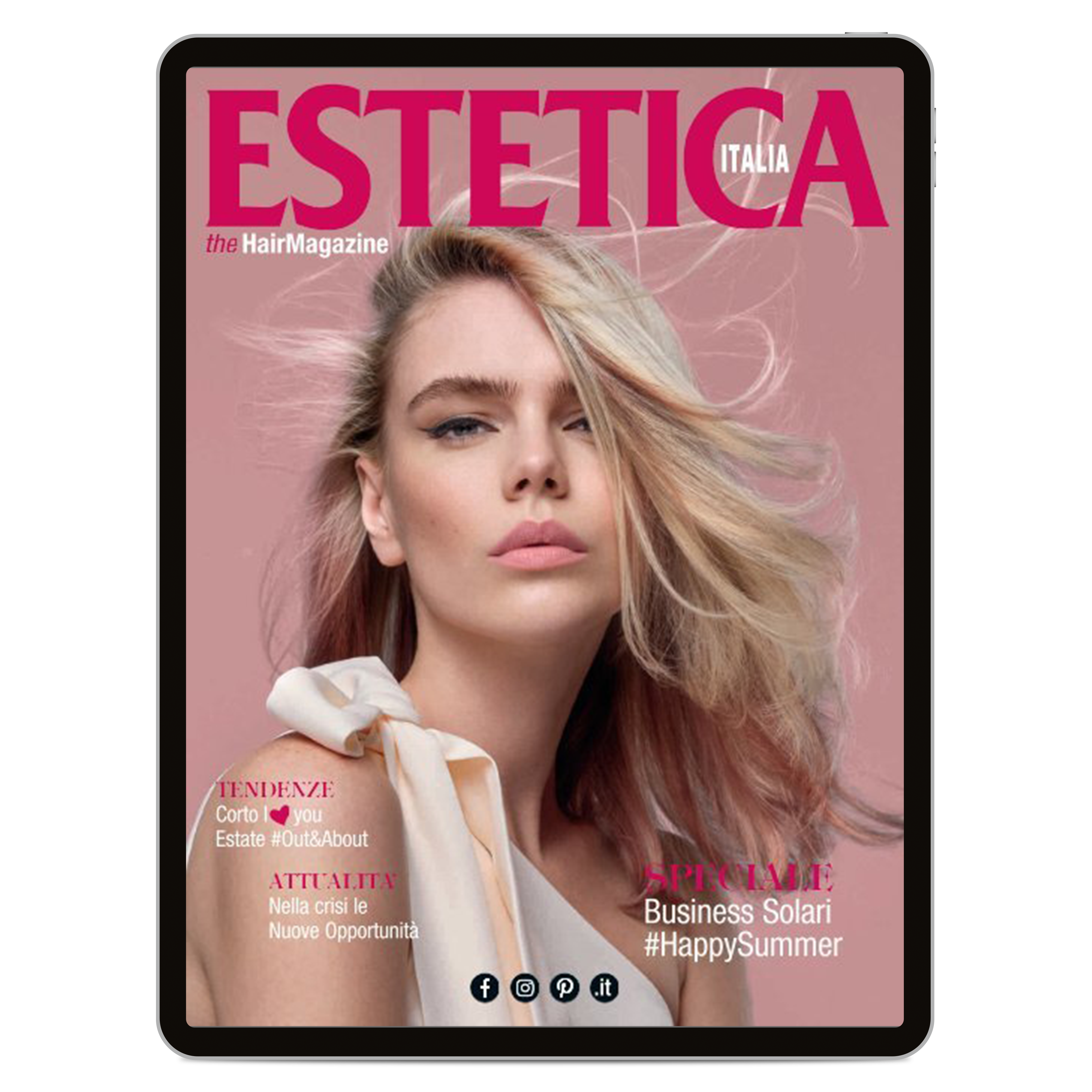 Copertina del magazine Estetica Italia